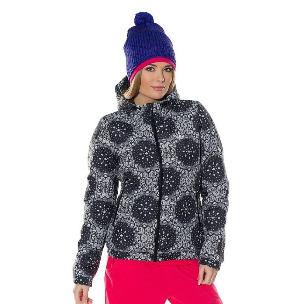 Adidas puffer jacket paisley pattern XS